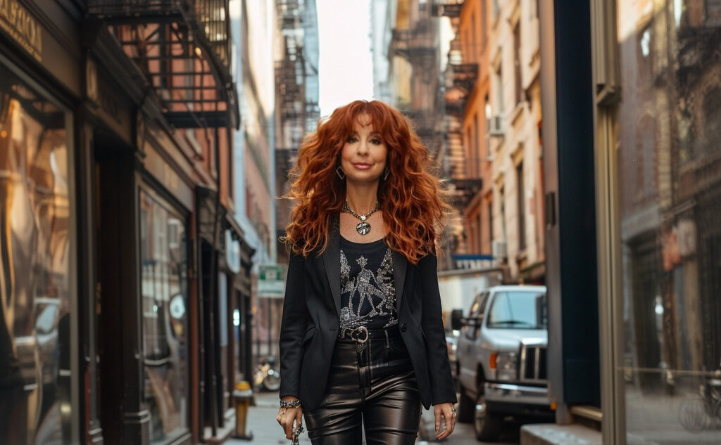 Dynamic Star of Rock branding with bold colors like black and red, electric typography, and empowering visuals.